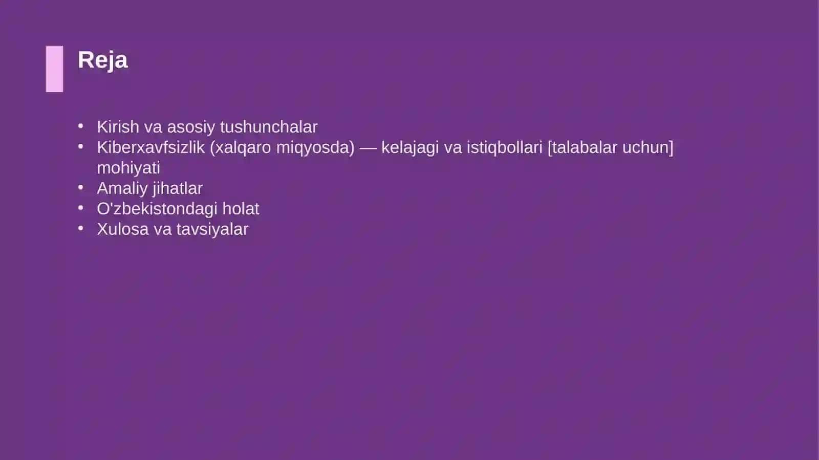 Kiberxavfsizlik (xalqaro miqyosda) — kelajagi va istiqbollari [talabalar uchun] 2