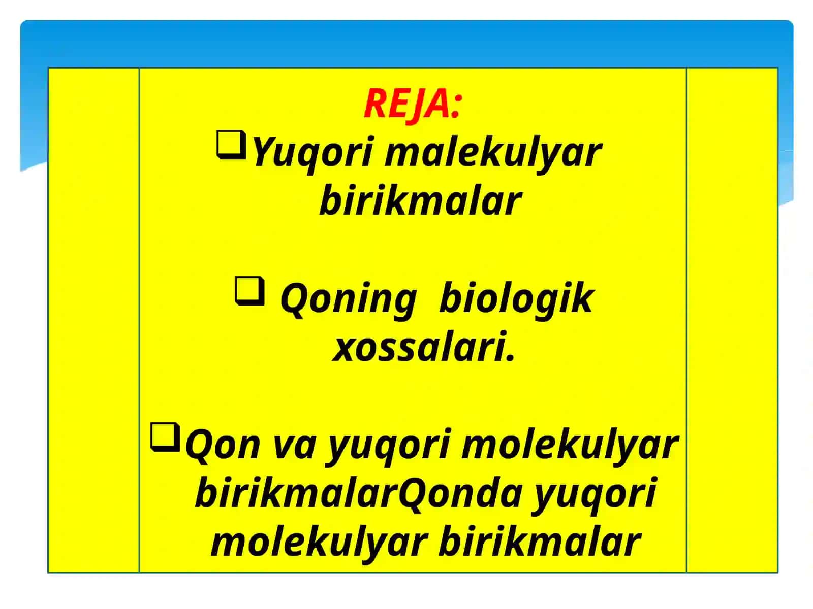 Yuqori molekulyar birikmalar va qonning biologik xossalari 2