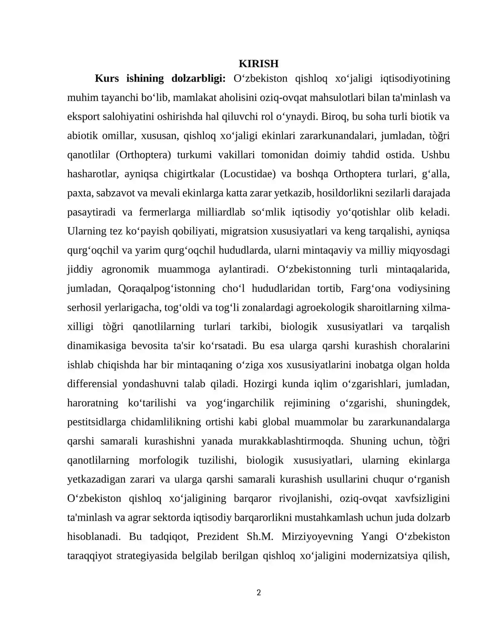 TÓĞRI QANOTLILAR TURKUMI 2