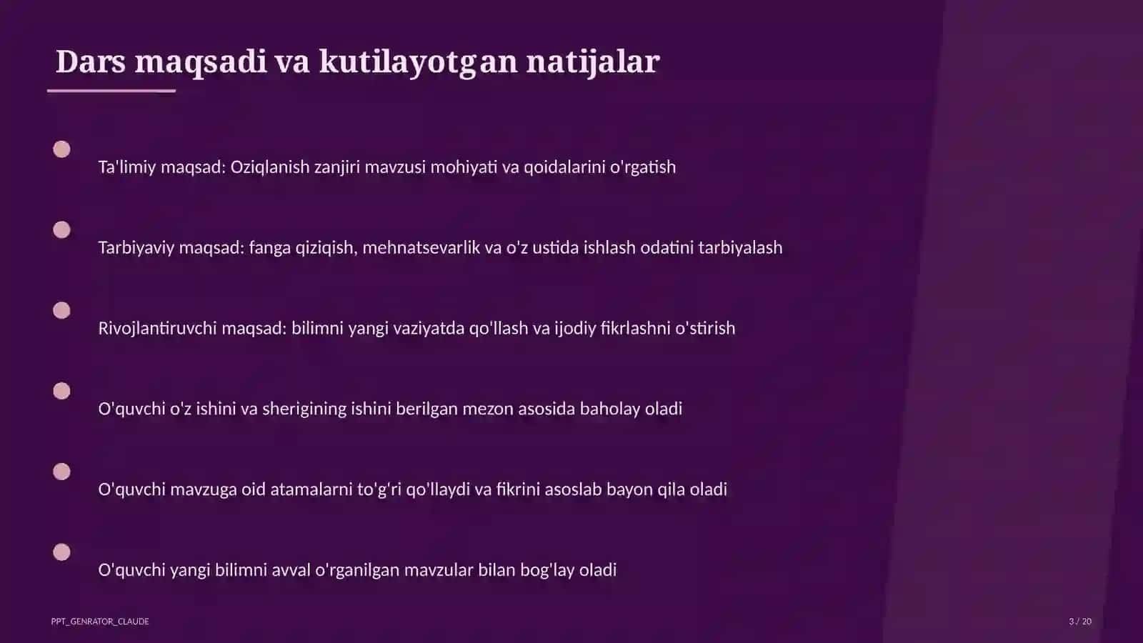 Oziqlanish zanjiri (3-sinf) 3
