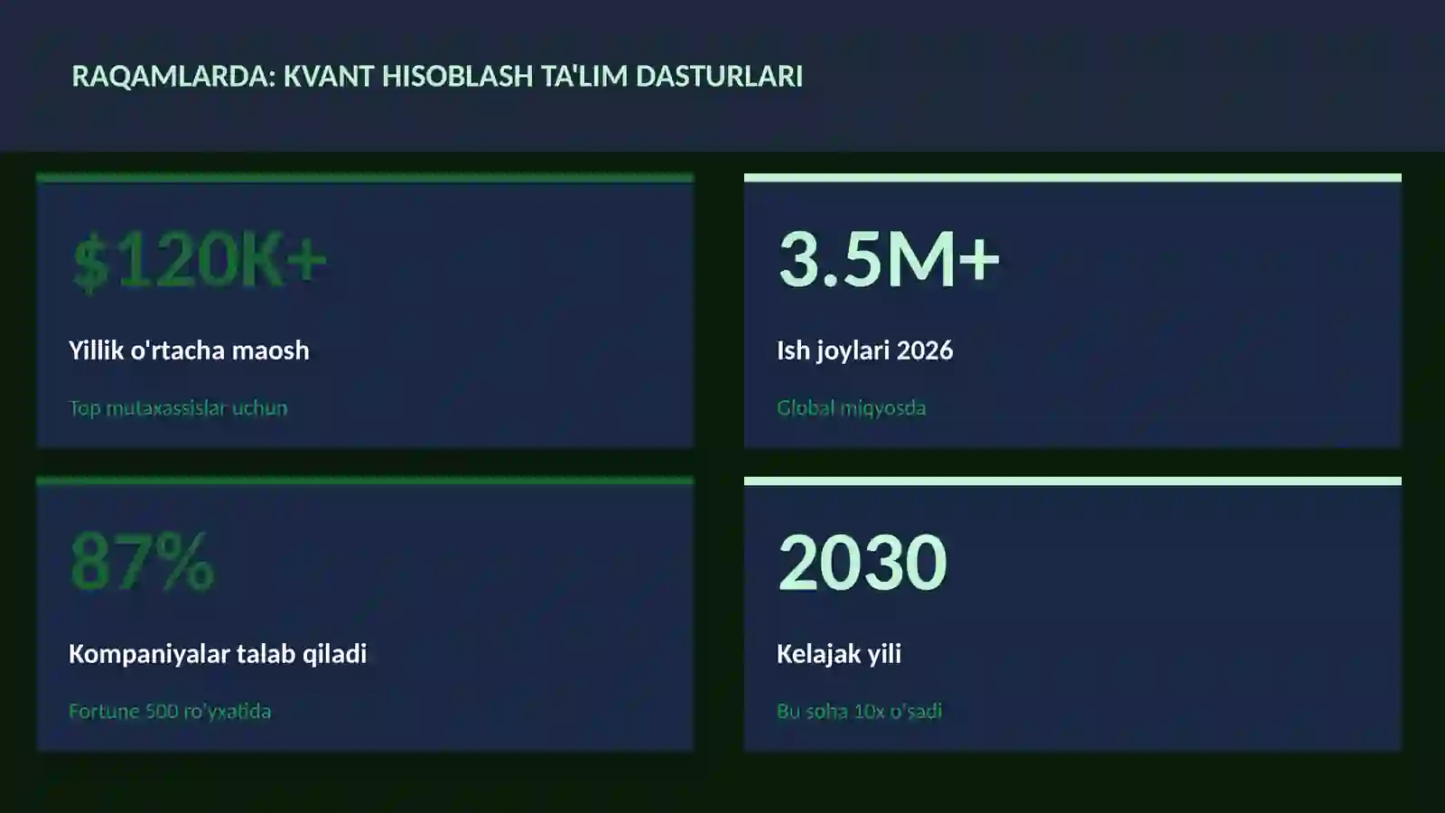 Kvant hisoblash ta'lim dasturlari 3
