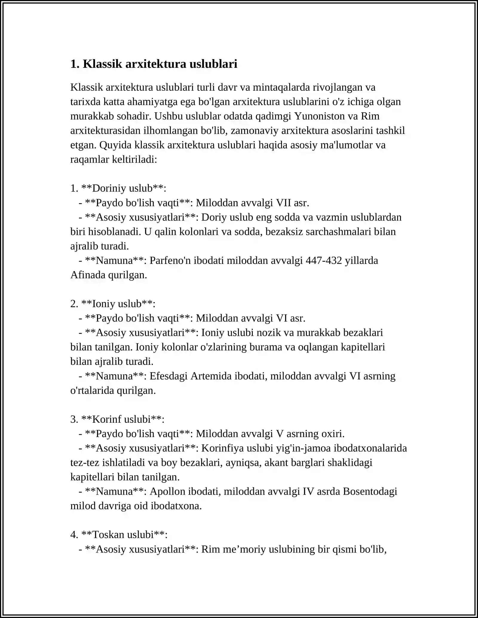 ARXITEKTURAVIY USLUBLAR 3