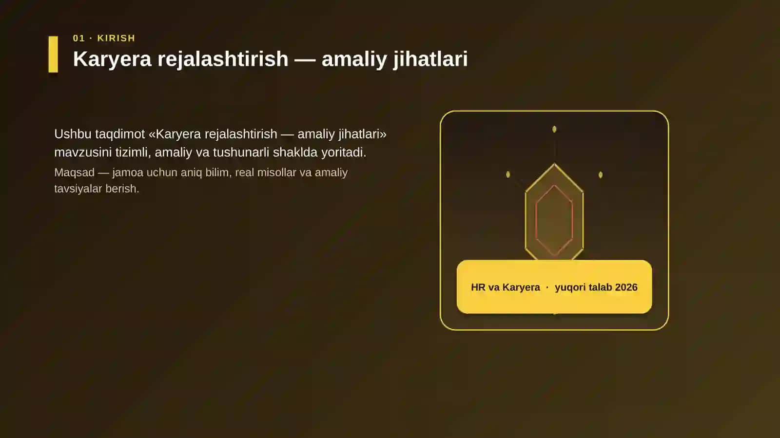 Karyera rejalashtirish — amaliy jihatlari 3