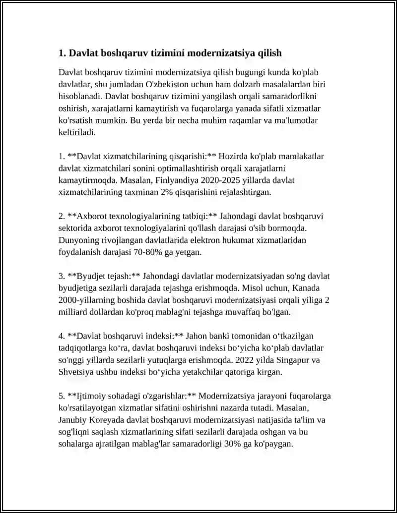 O’ZBEKISTONDA BOSHQARUV TIZIMINI ISLOH QILISH YO’NALISHLARI 3