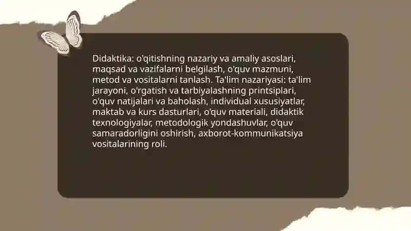 Didaktika va ta'lim nazariyasi 3