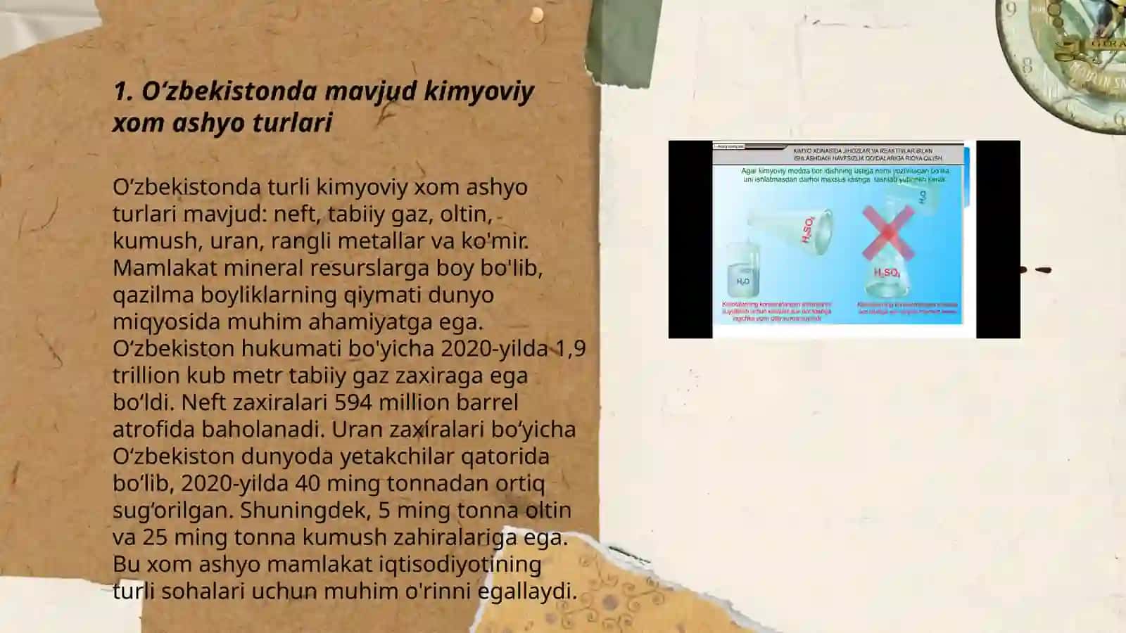 Oʻzbekistonda kimyoviy xom ashyo xillari va manbalari 3