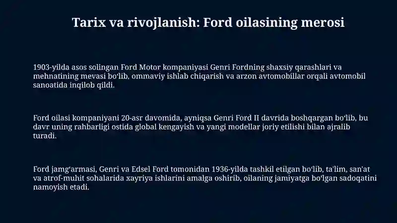 Ford Motor kompaniyasi 3