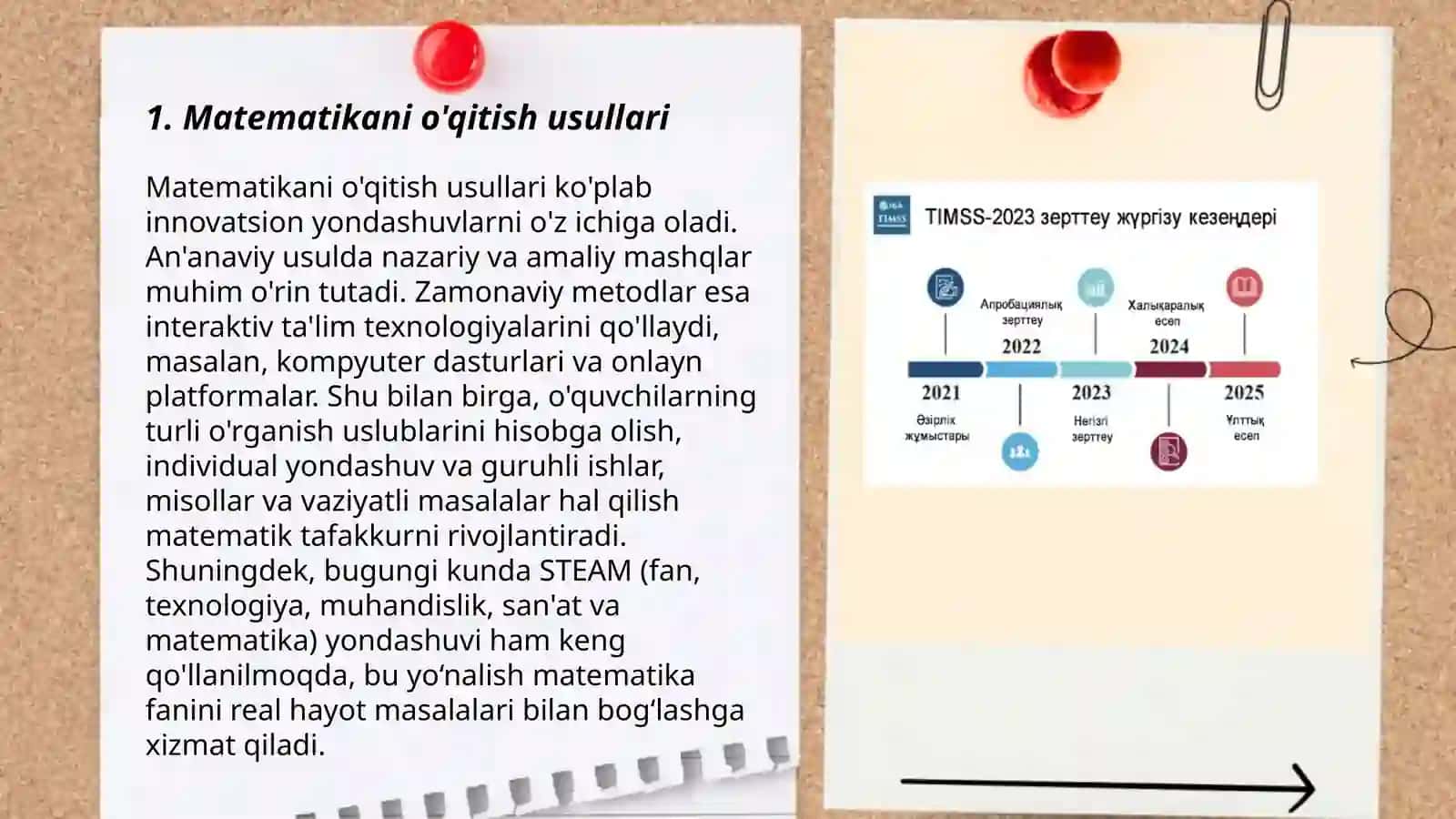 Matematikani o'qitish usullari 3