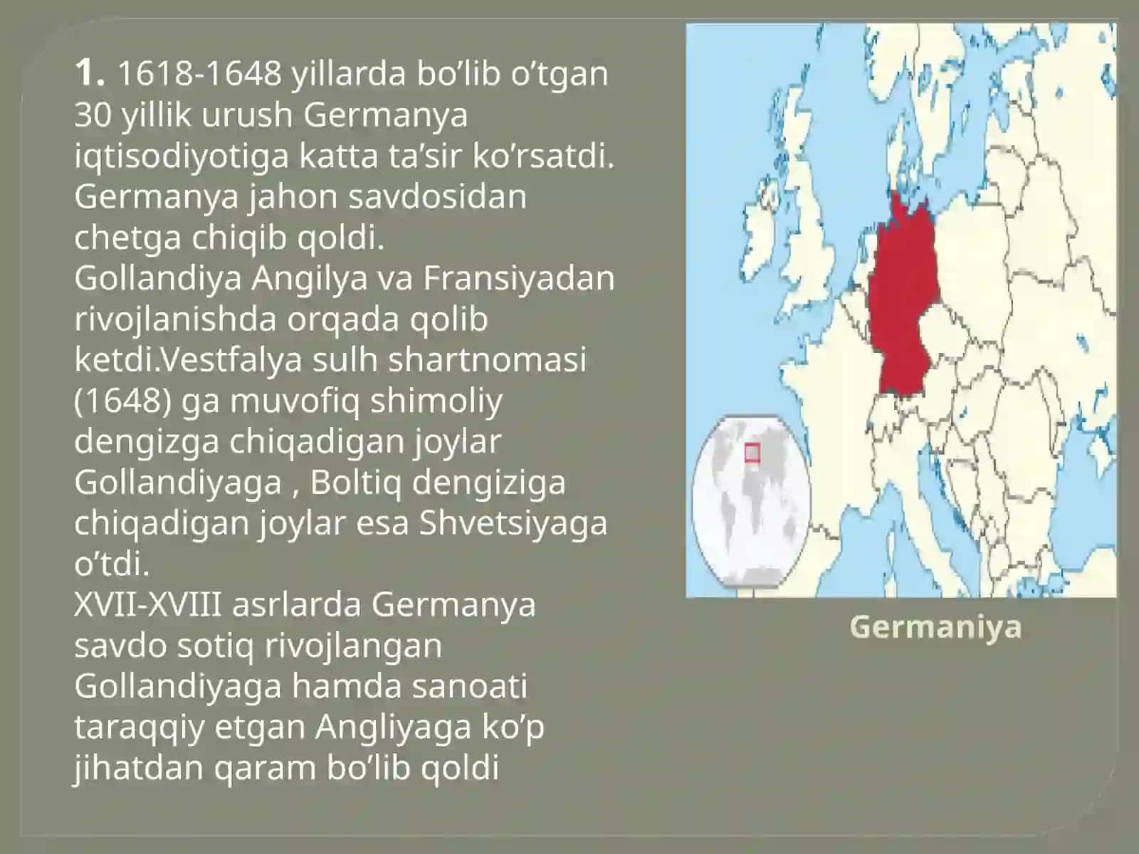 Germaniya XVII asrning ikkinchi yarmi - XX asr boshida 3