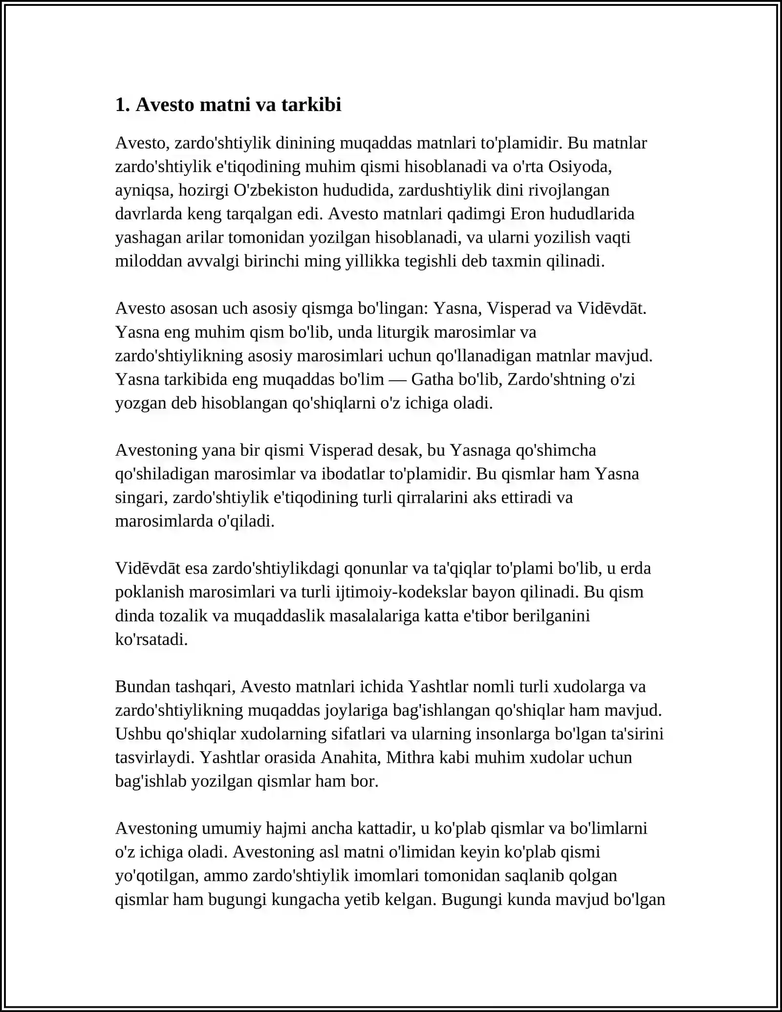 AVESTO 3