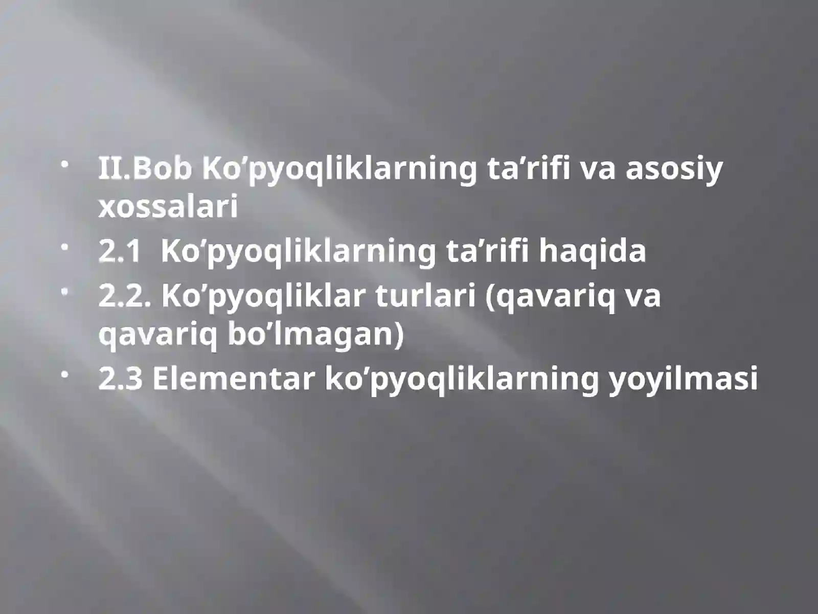 Egiluvchi ko’pyoqlar 3