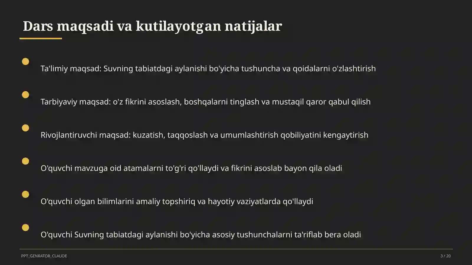 Suvning tabiatdagi aylanishi (2-sinf) 1