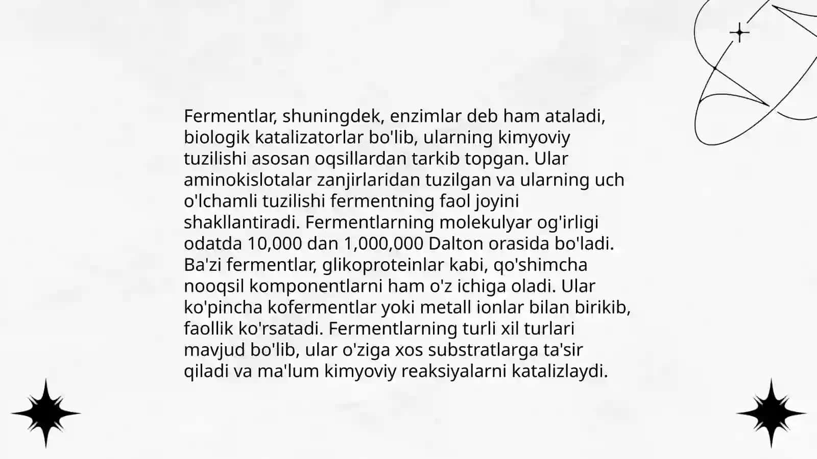 Fermentlar,ularning xossalari va organizmdagi ahamiyati by Bobodavlatova Sevinch 3