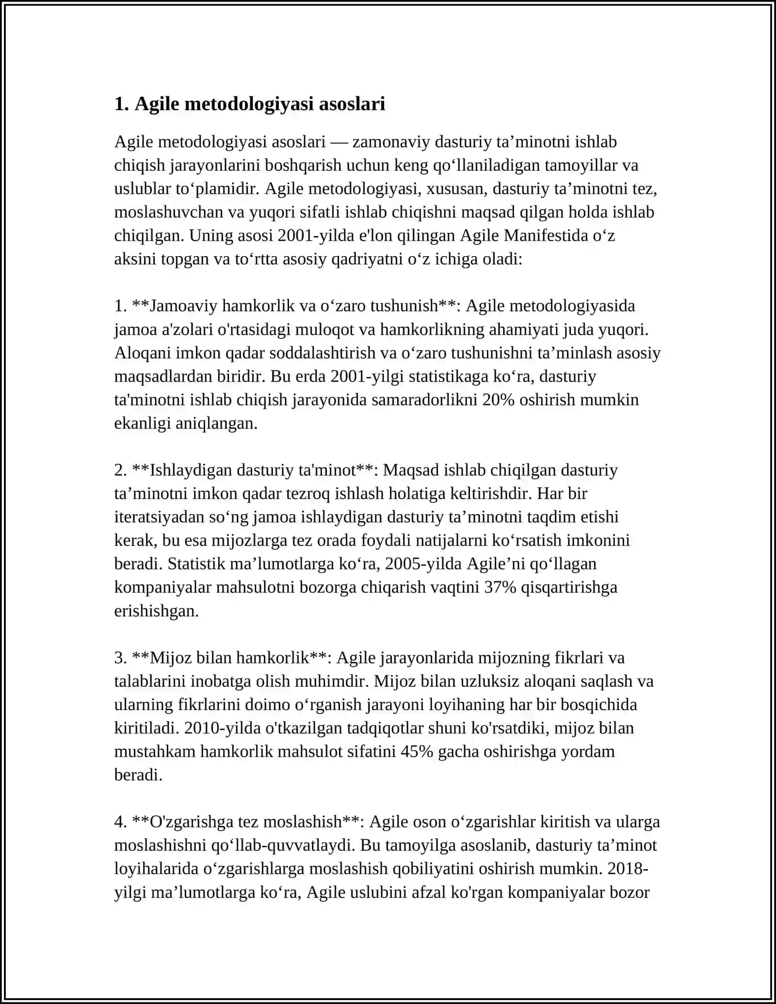 Agile metodologiyasi asoslari 3