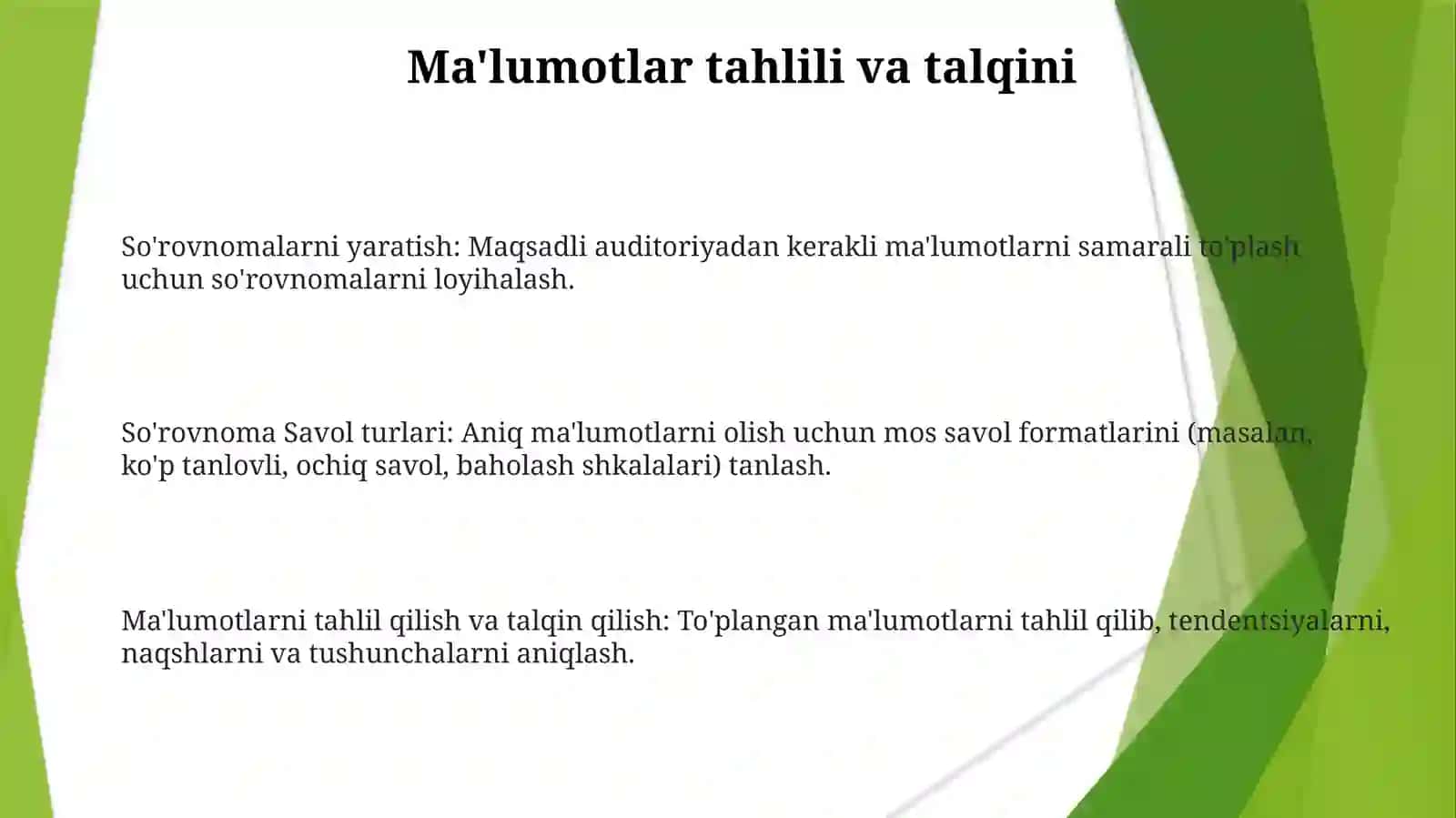 Anketasoʻrovnomalarini tuzish 3