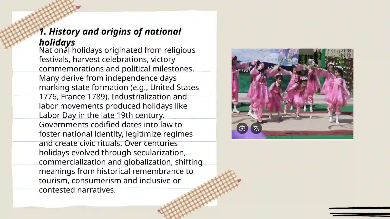 Celebrating National Holidays 3