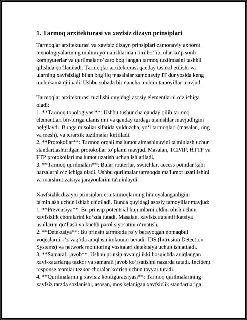TEXNIK TIZIMLARDA TARMOQ XAVFSIZLIGINI TAMINLASHNING ZAMONAVIY USULLARI 3