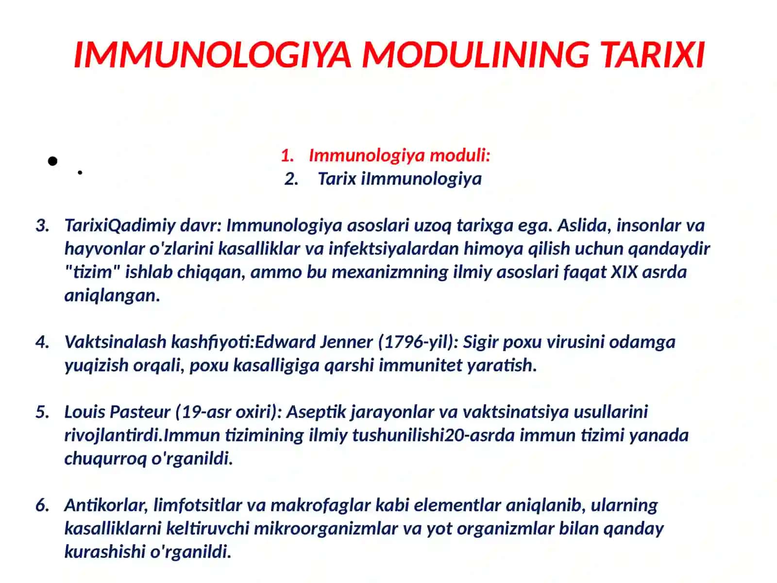 IMMUNOLOGIYA MODULI 3