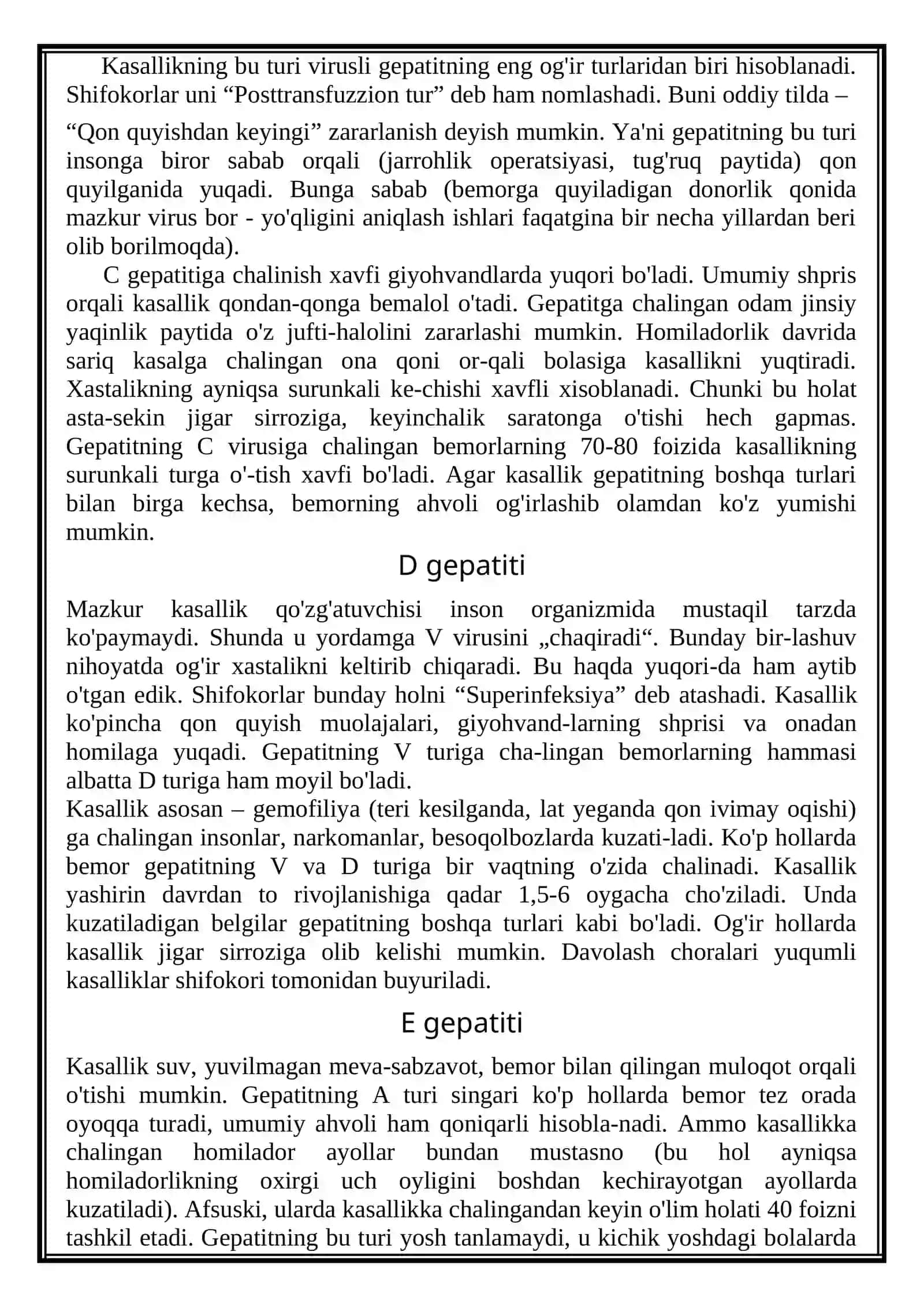 Gepatitning A turi 3