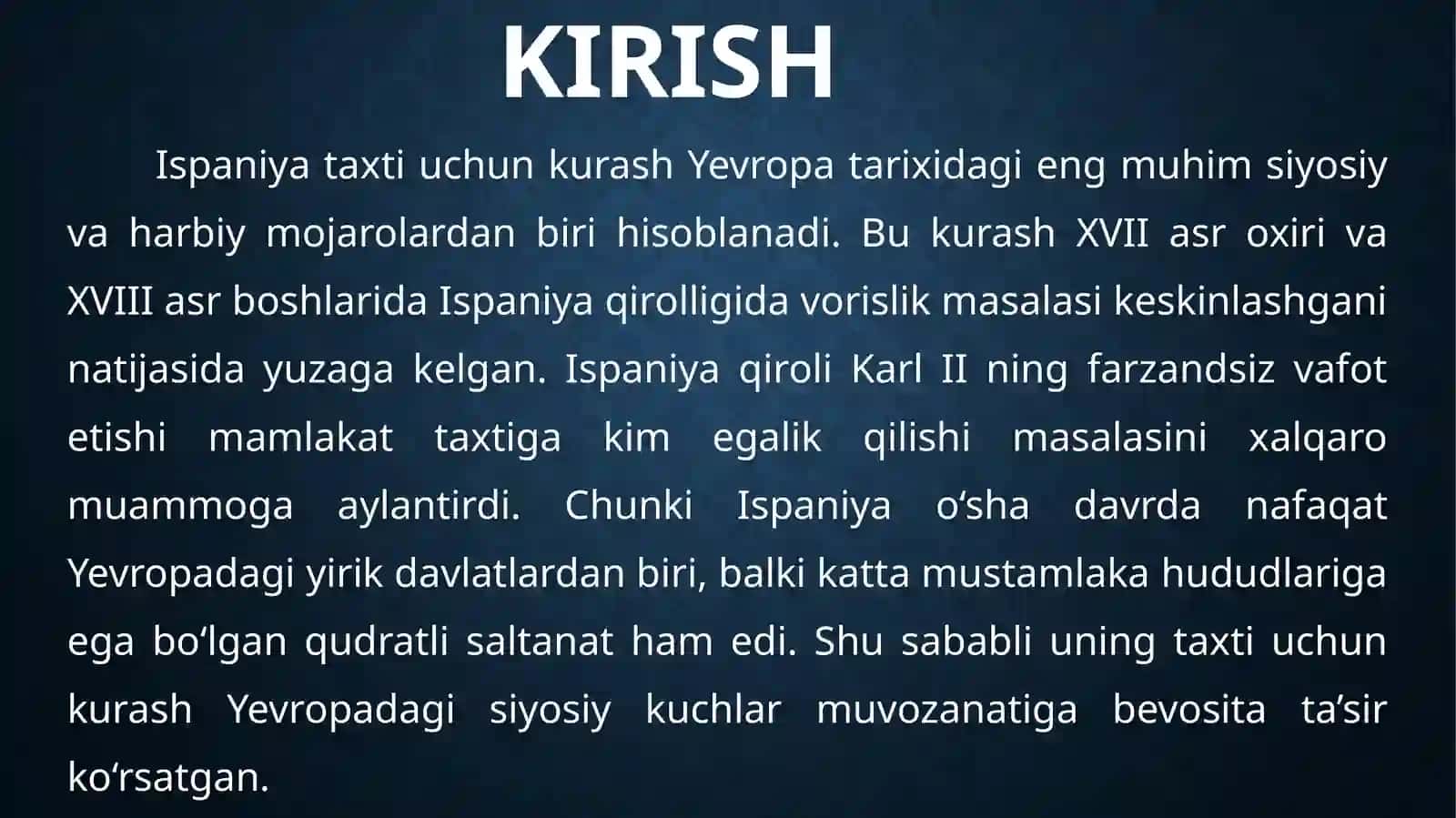 Ispaniya taxti uchun kurashning kelib chiqish sabablari 3