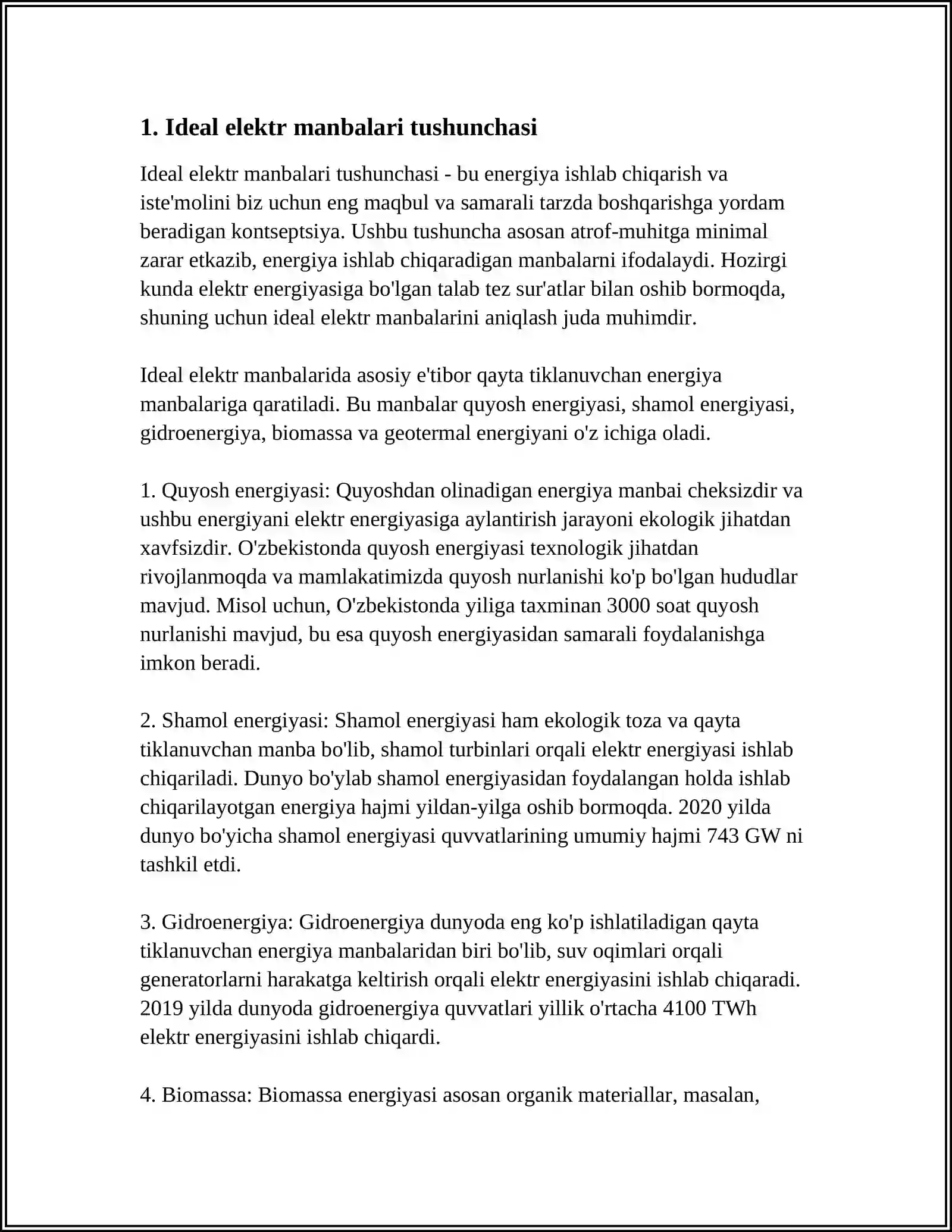 ELEKTR ENERGIYA MANBALARI (IDEAL VA REAL TOK MANBALARI) 3