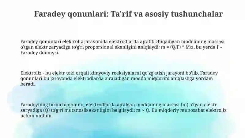 Faradey qonunlari 3