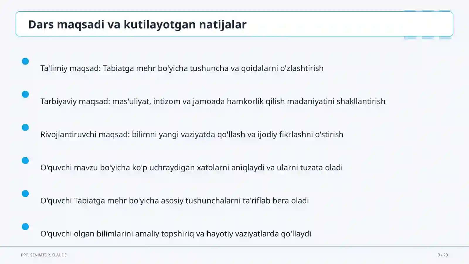 Tabiatga mehr (3-sinf) 3
