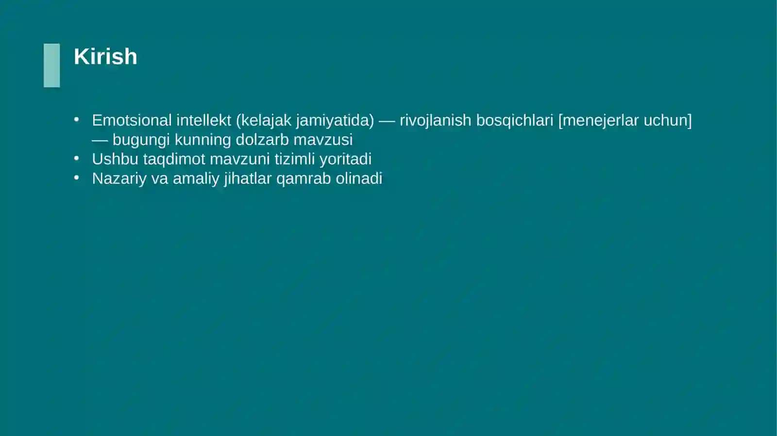 Emotsional intellekt (kelajak jamiyatida) — rivojlanish bosqichlari [menejerlar uchun] 3