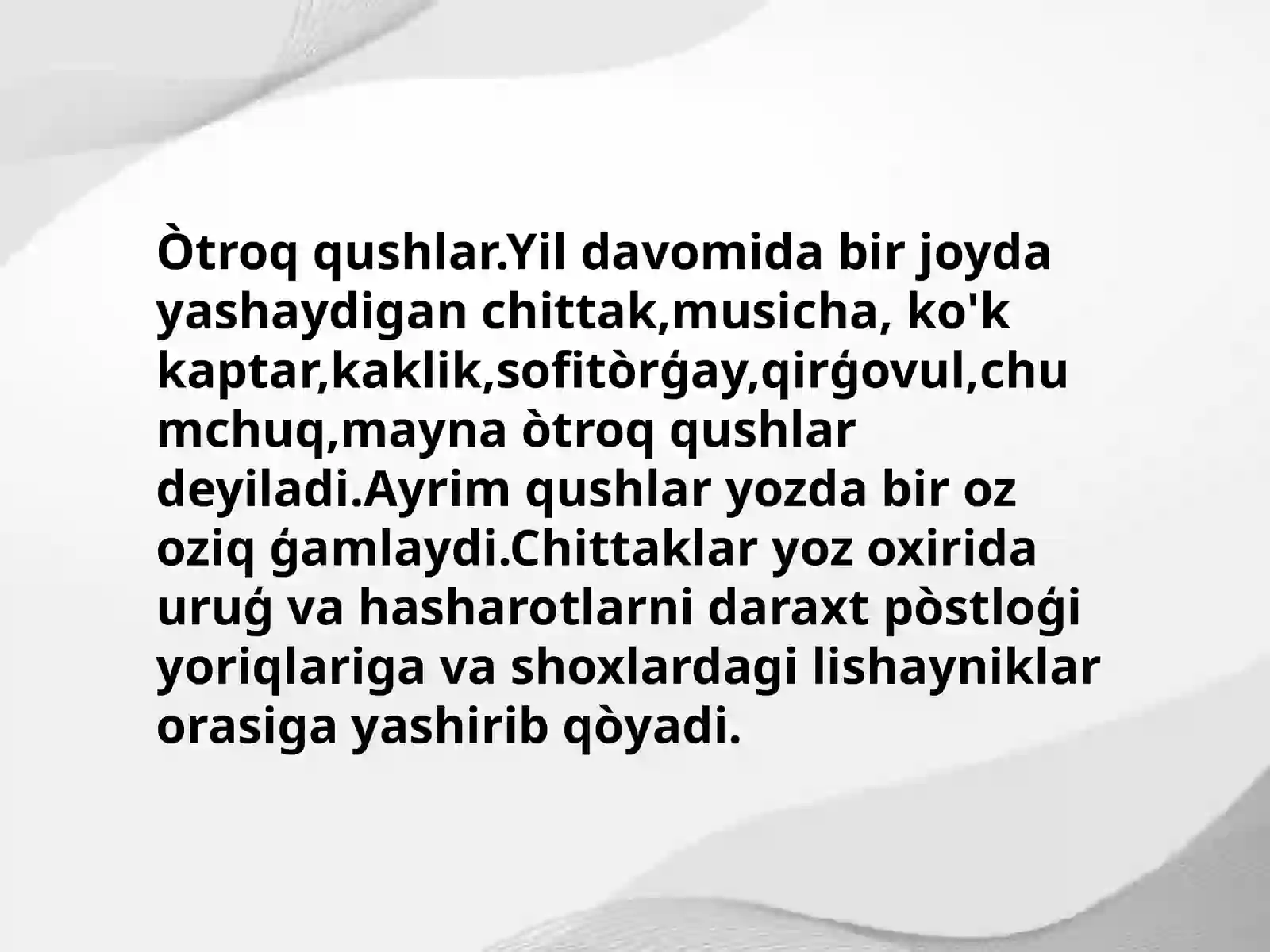 Qushlar 3