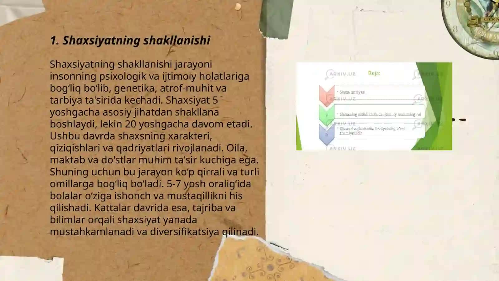 Shaxsning rivojlanishi,tarbiyasi va ijtimoiylashuvi 3