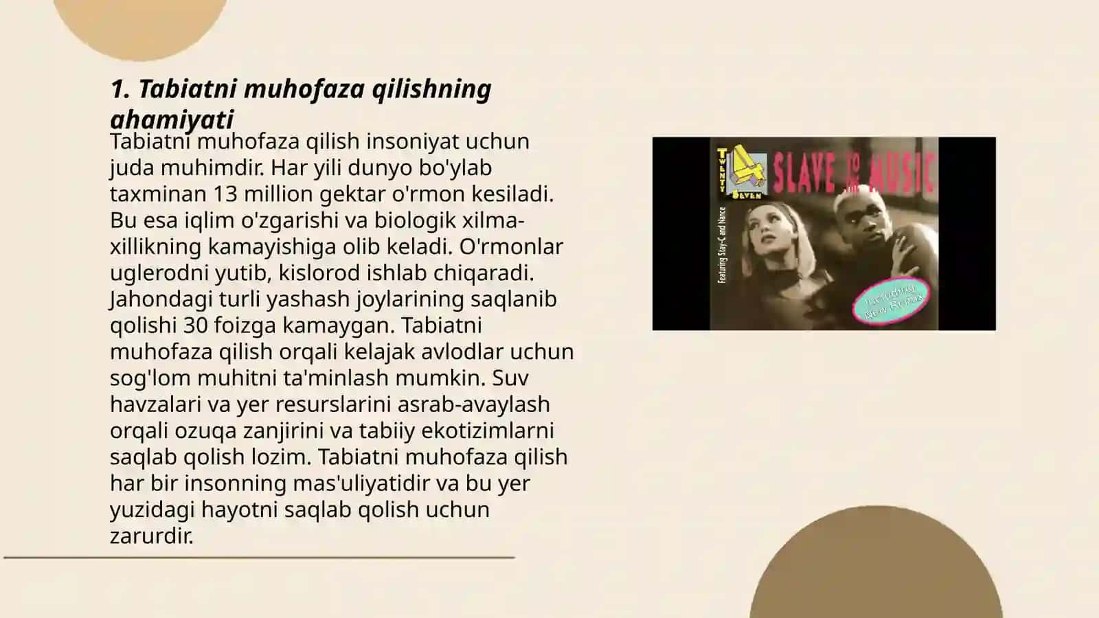 Tabiatni muhofaza qilish va sogʻlom turmush masalalari 3