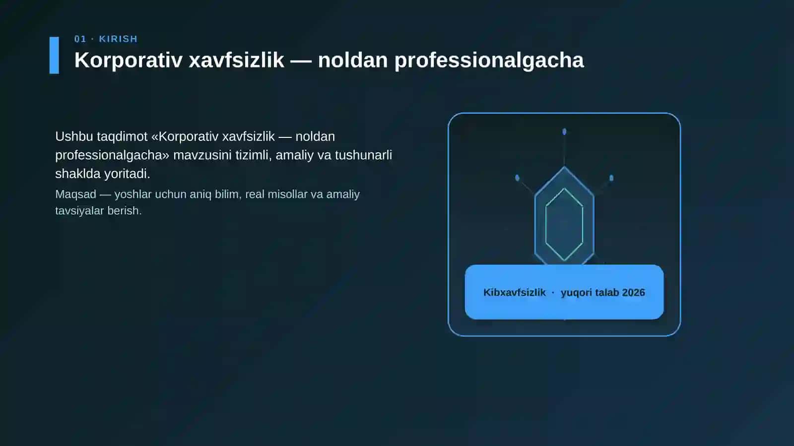 Korporativ xavfsizlik — noldan professionalgacha 3