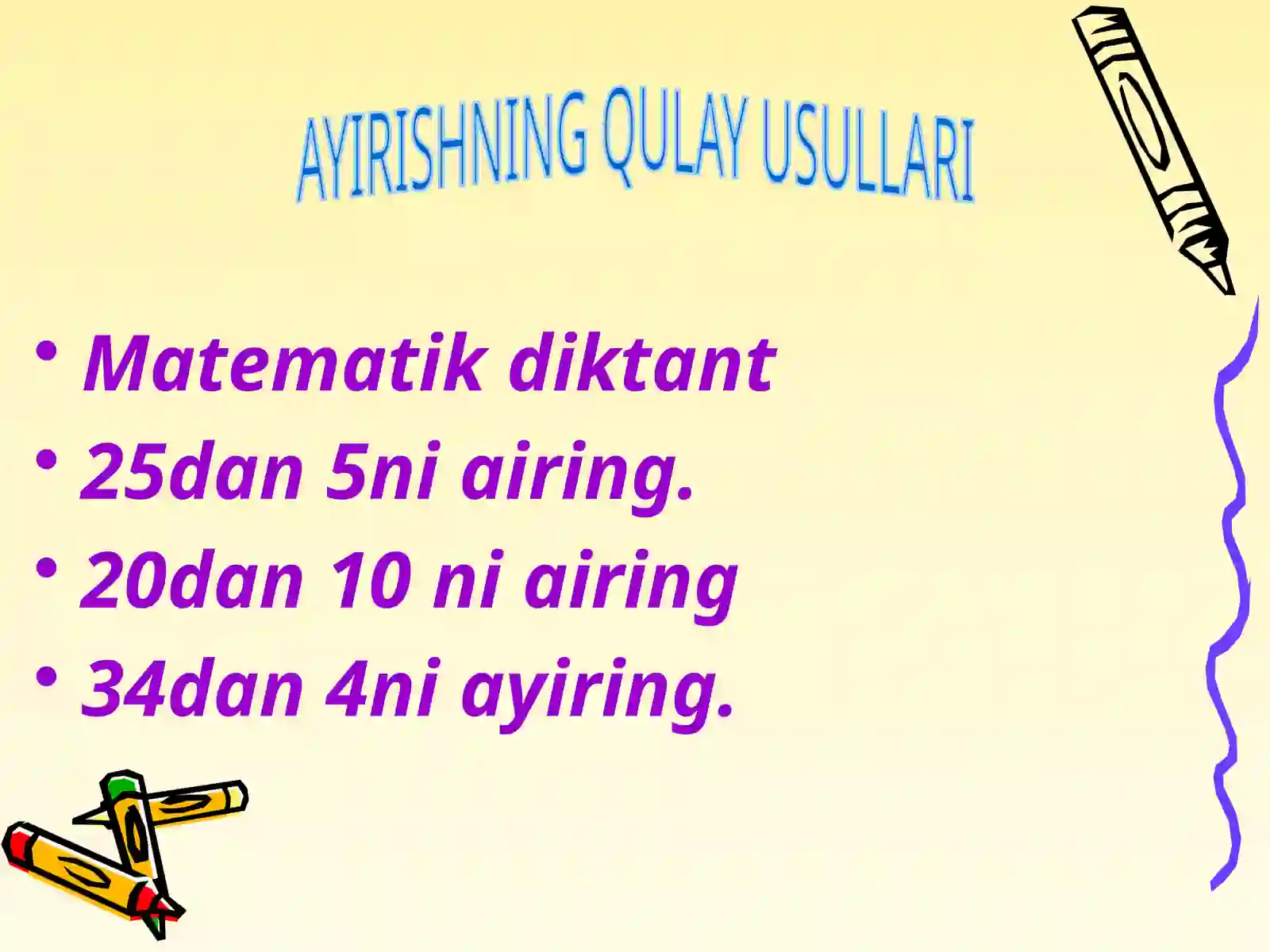 Matematik diktant 3