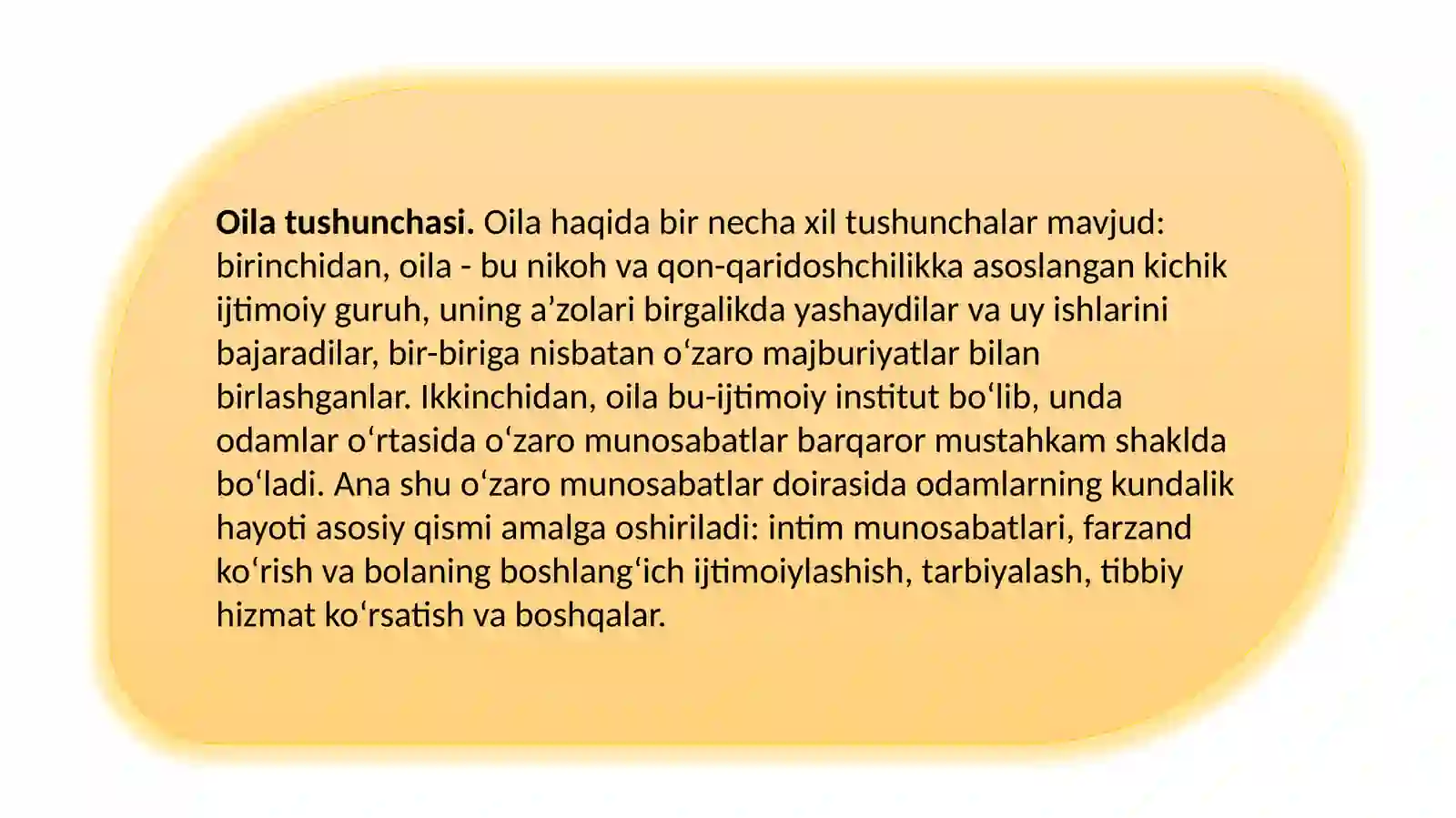 OILA, UNING VAZIFALARI 3