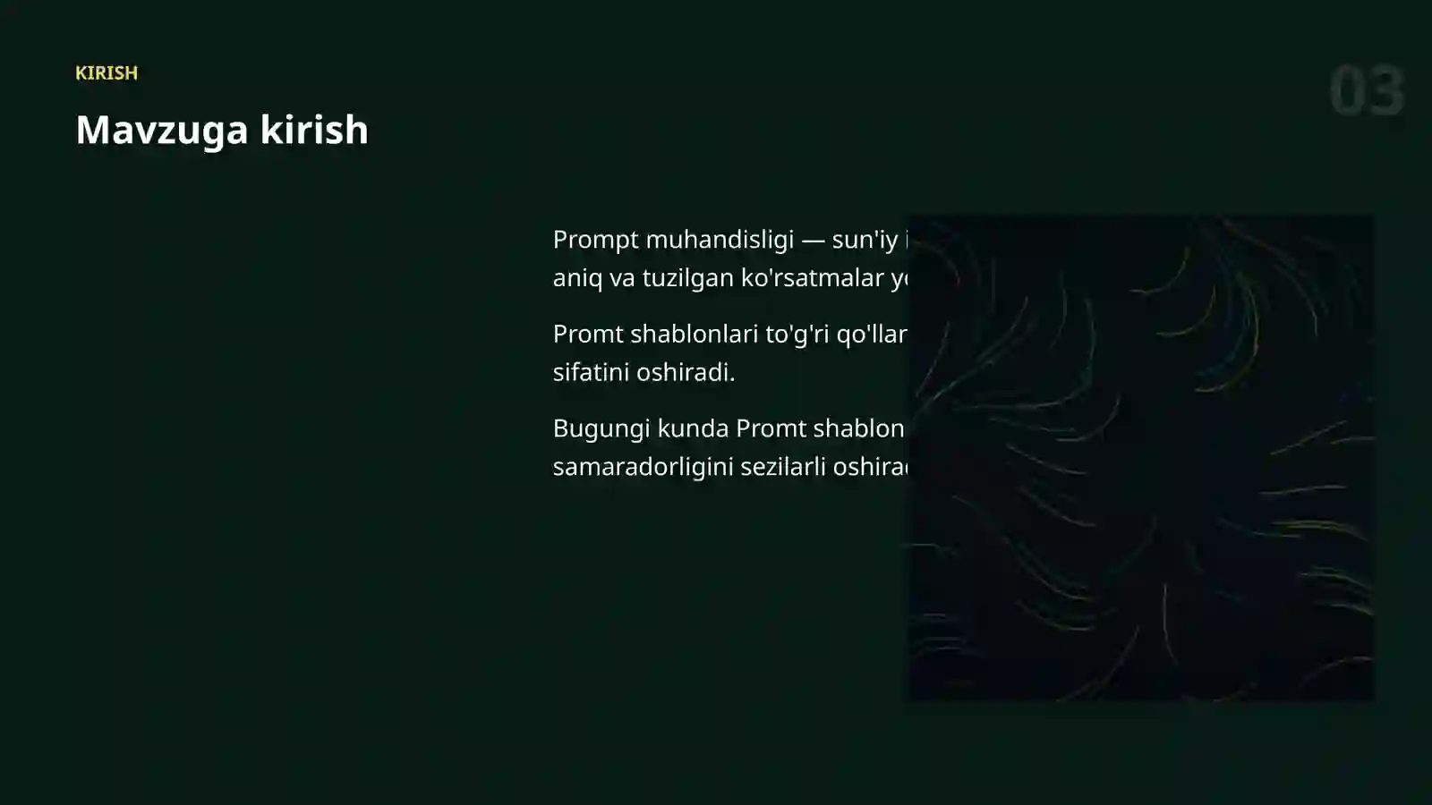 Prompt muhandisligi 3