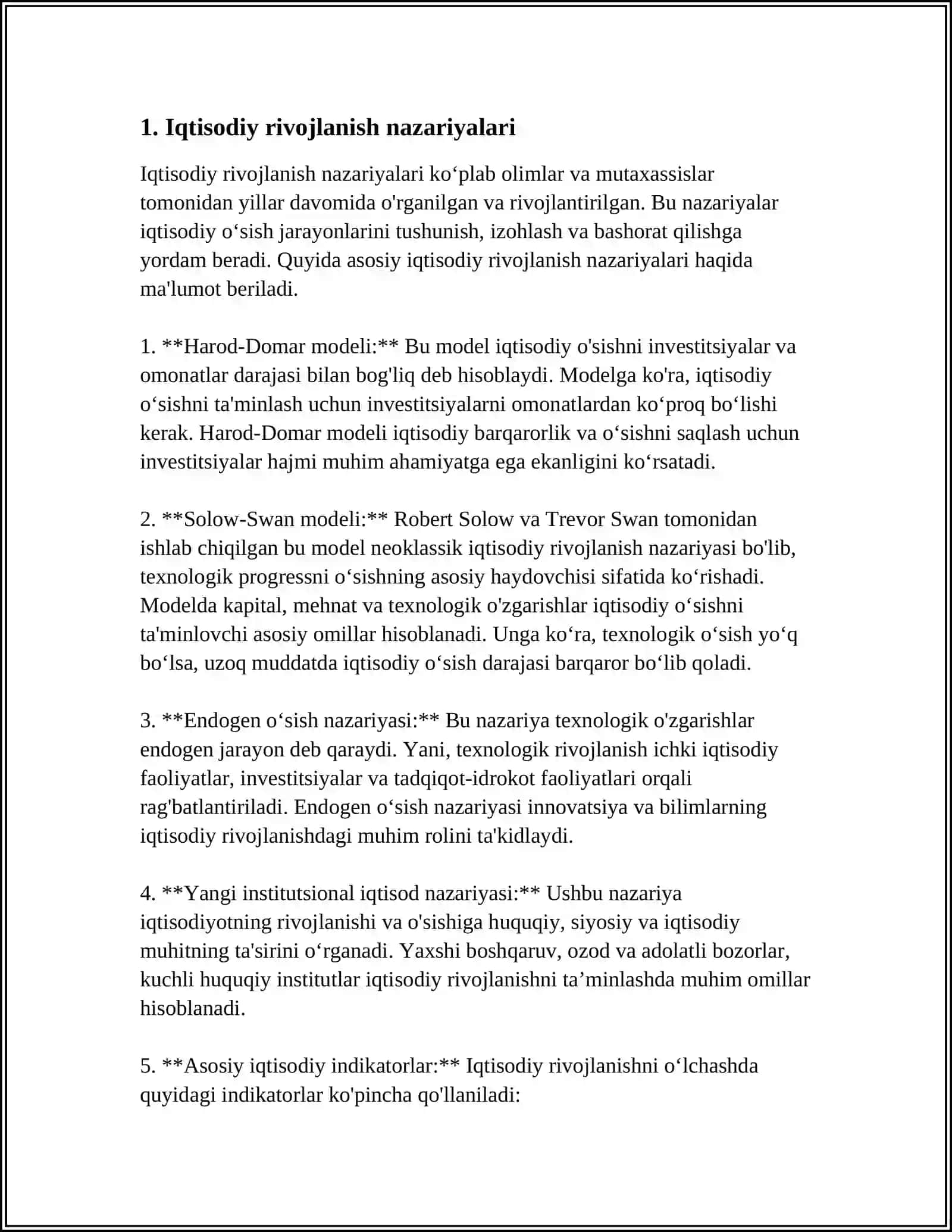 IQTISODIY TARAKKIYOT BOSQICHLARINI BILISHGA TURLI XIL YONDASHUVLAR 3