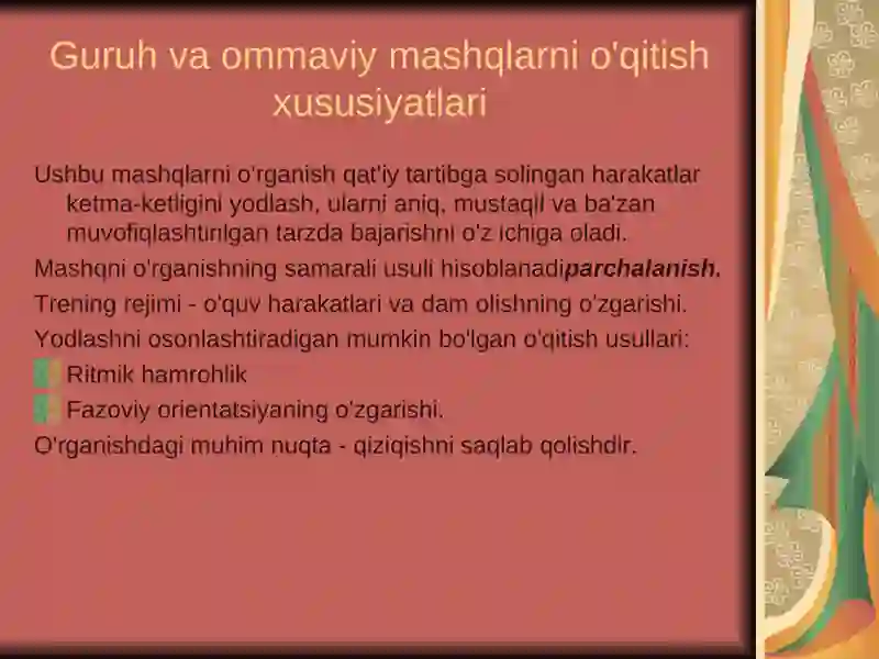 Gimnastika va uni o’qitish 3