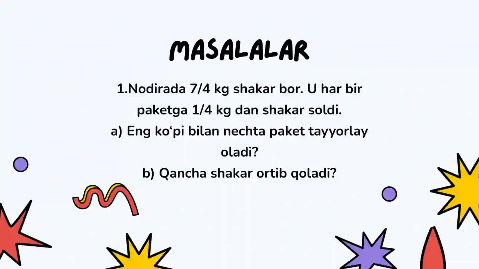 Matnli Masalalar 3