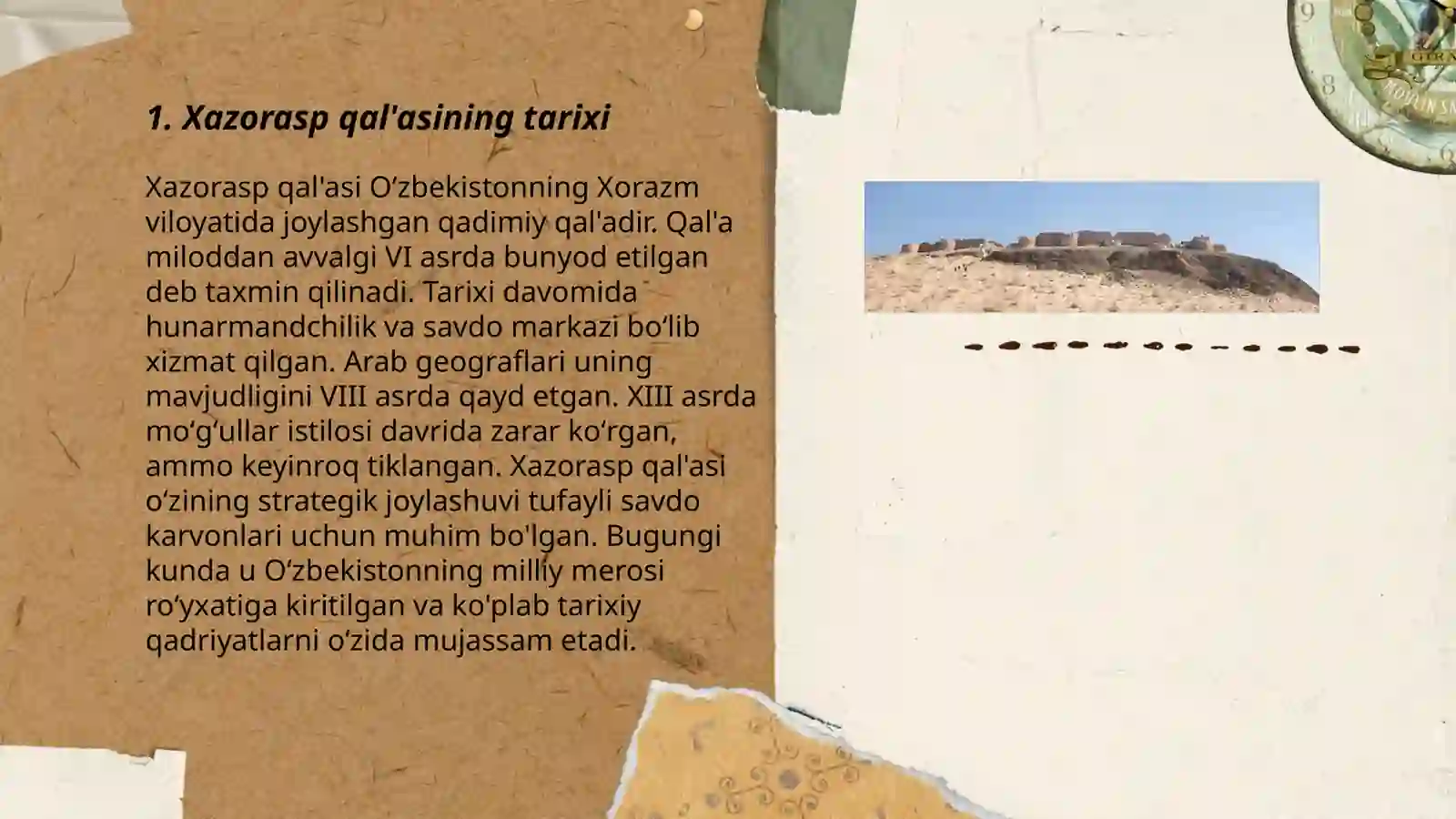 Xazorasp qal'asi 3