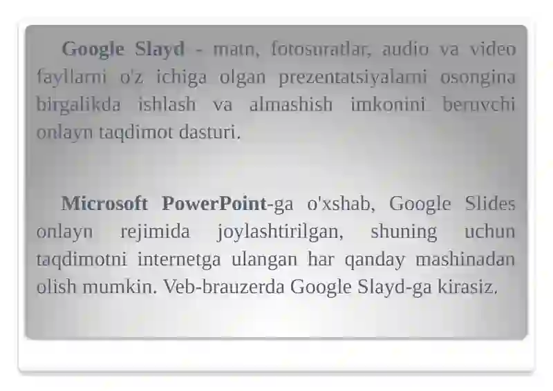 Google Slayd 3