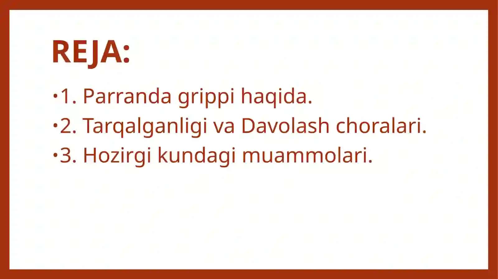 Parrandagrippi va uning hozigiki kunadgi muammolari 3