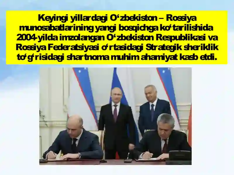 O‘zbekiston–Rossiya munosabatlari 3
