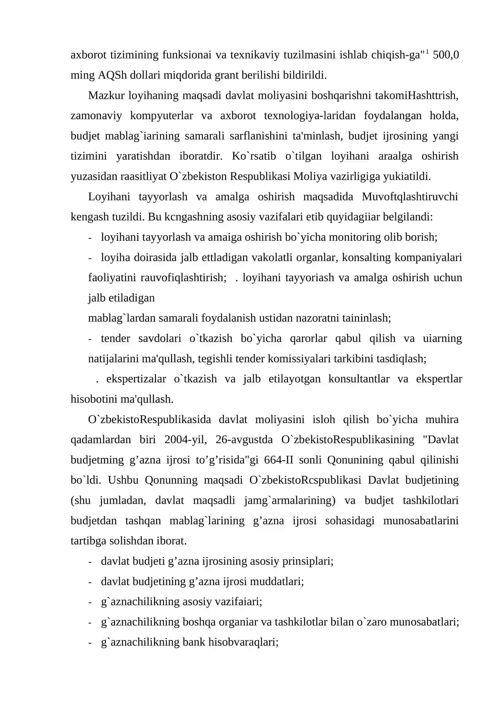 G`aznachilik faoliyatining tashkiliy-huquqiy asoslari 3