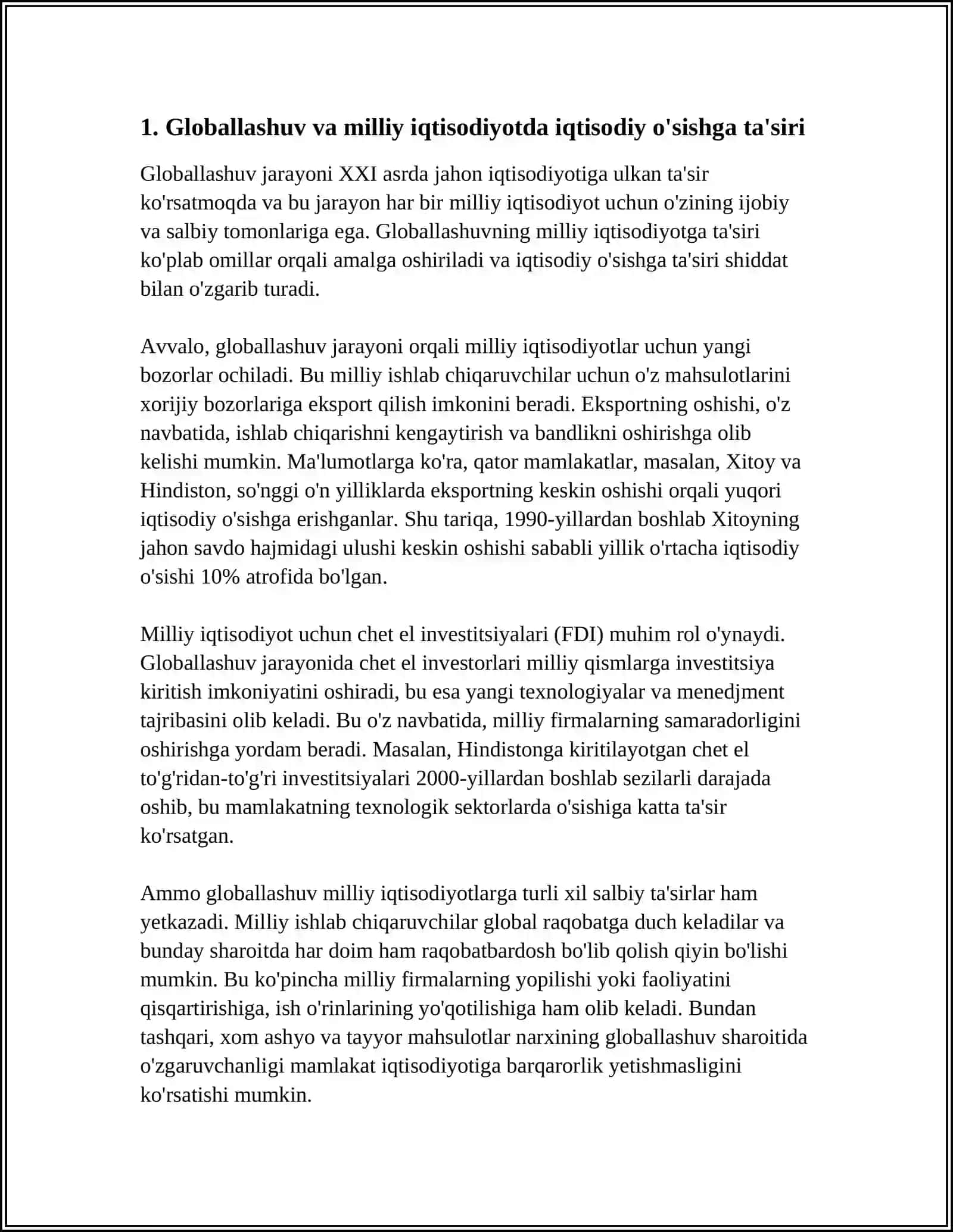 GLOBALLASHUV VA UNI MILLIY IQTISODIYOTGA TA'SIRI 3