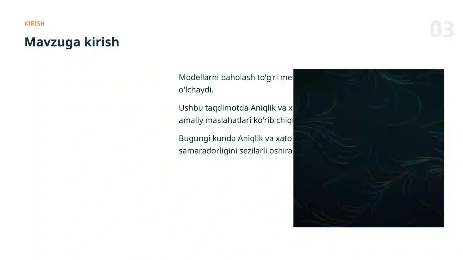 Aniqlik va xatolik: amaliy qo'llanma 3