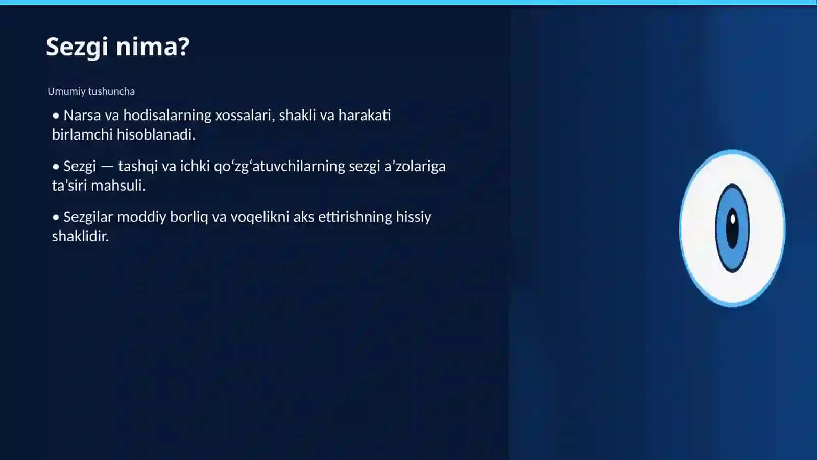 Sezgi borasida nazariyalar 3