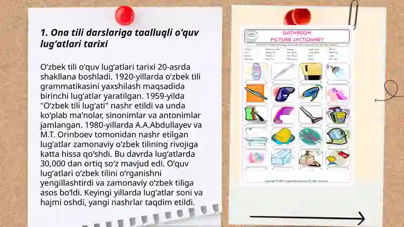 Ona tili darslari uchun oʻquv lugʻatlari 3