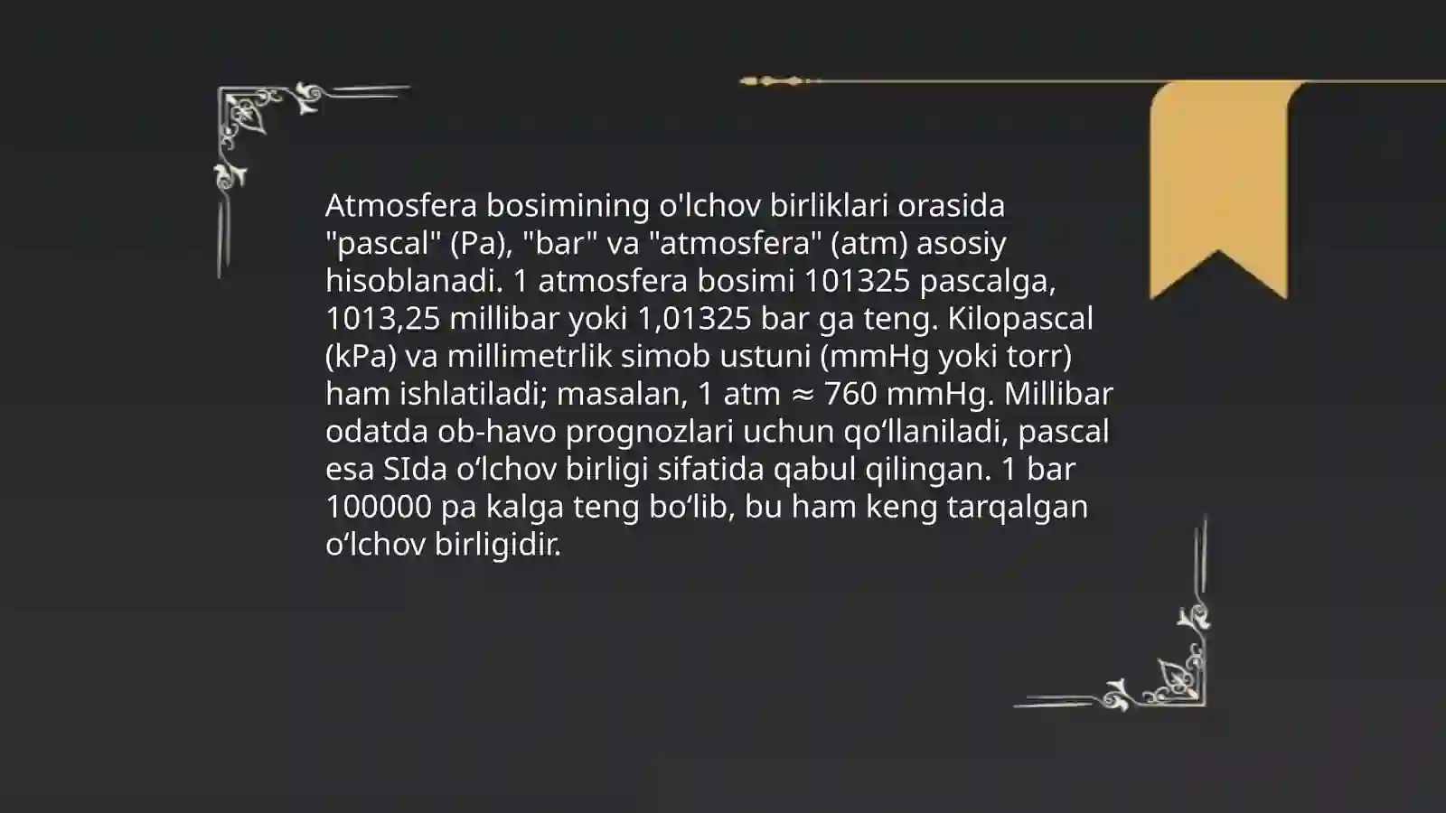Atmosfera bosimi 3
