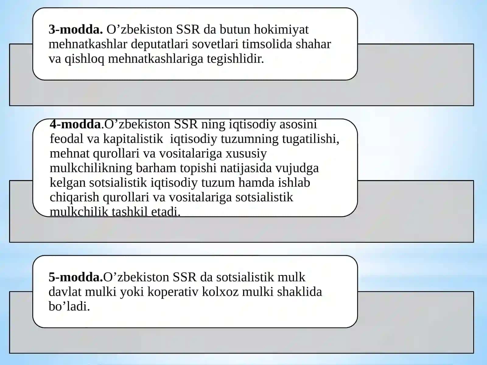 O'ZBEKISTON SSR KONSTITUTSIYA 3