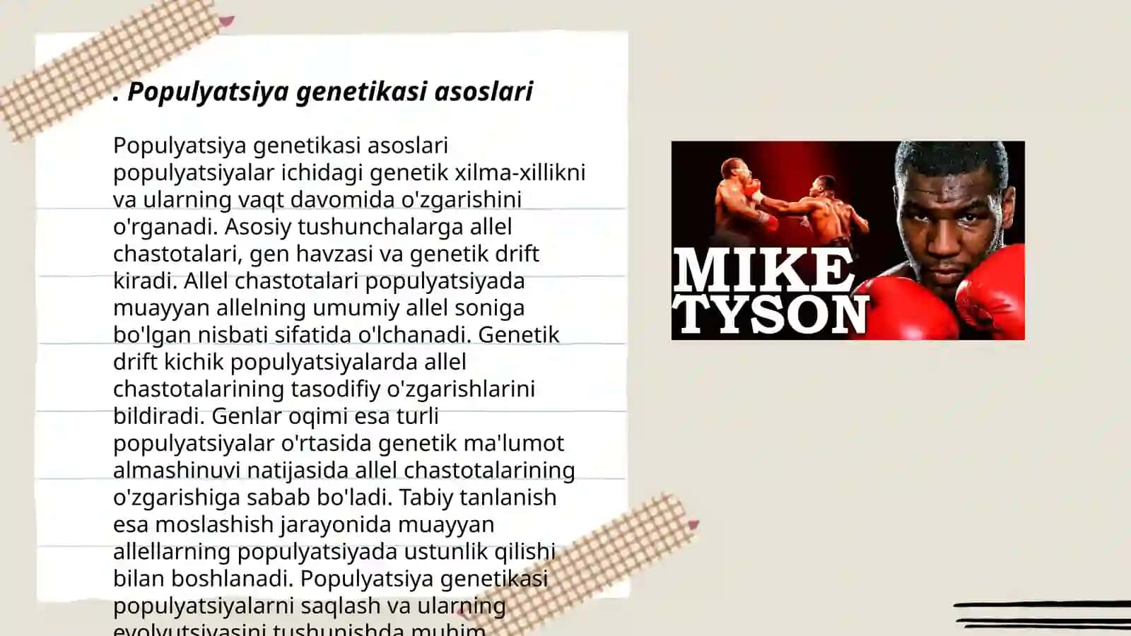 Populyatsiya genetikasi.Genlar dreyfi haqida ma'lumot 3